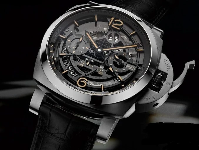 L’ASTRONOMO – LUMINOR 1950 TOURBILLON MOON PHASES EQUATION OF TIME GMT